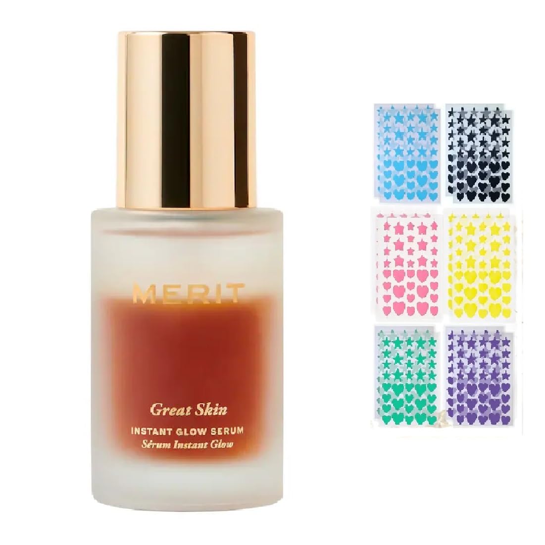 M Great Skin Instant Glow Serum with Niacinamide and Hyaluronic Acid (1.69 oz / 50 ml) + Bonus Acne Patch (36 Pieces) Tea Tree Oil Facial Water Gel - TrustMedUSA