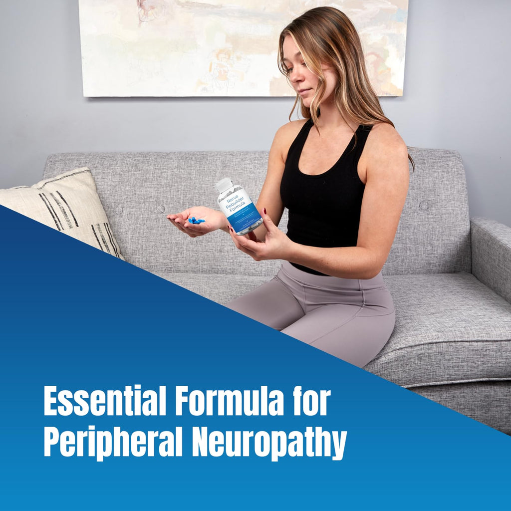 M PAIN MANAGEMENT TECHNOLOGIES Nerve Support Supplement - Nitric Oxide/L-Arginine - Feet Hand Legs Toe Maximum Strength Nerve Support Formula 120 Caps - TrustMedUSA