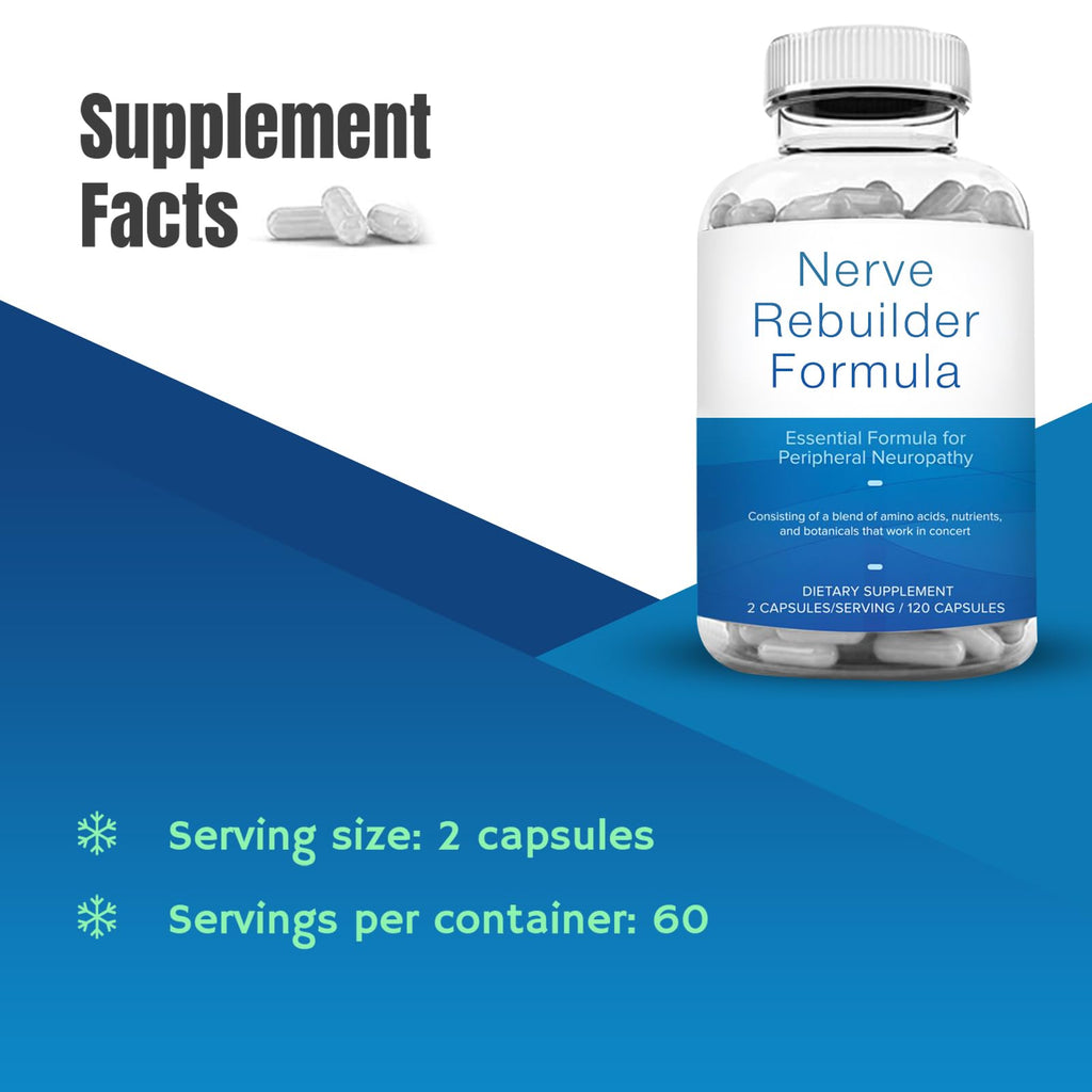 M PAIN MANAGEMENT TECHNOLOGIES Nerve Support Supplement - Nitric Oxide/L-Arginine - Feet Hand Legs Toe Maximum Strength Nerve Support Formula 120 Caps - TrustMedUSA