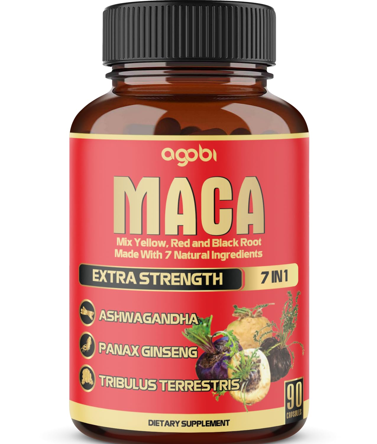 Maca Root Capsules - Supports Natural Health - Energy - Performance & Mood Supplement - Enhanced Blood Flow 3-Month Supply - TrustMedUSA