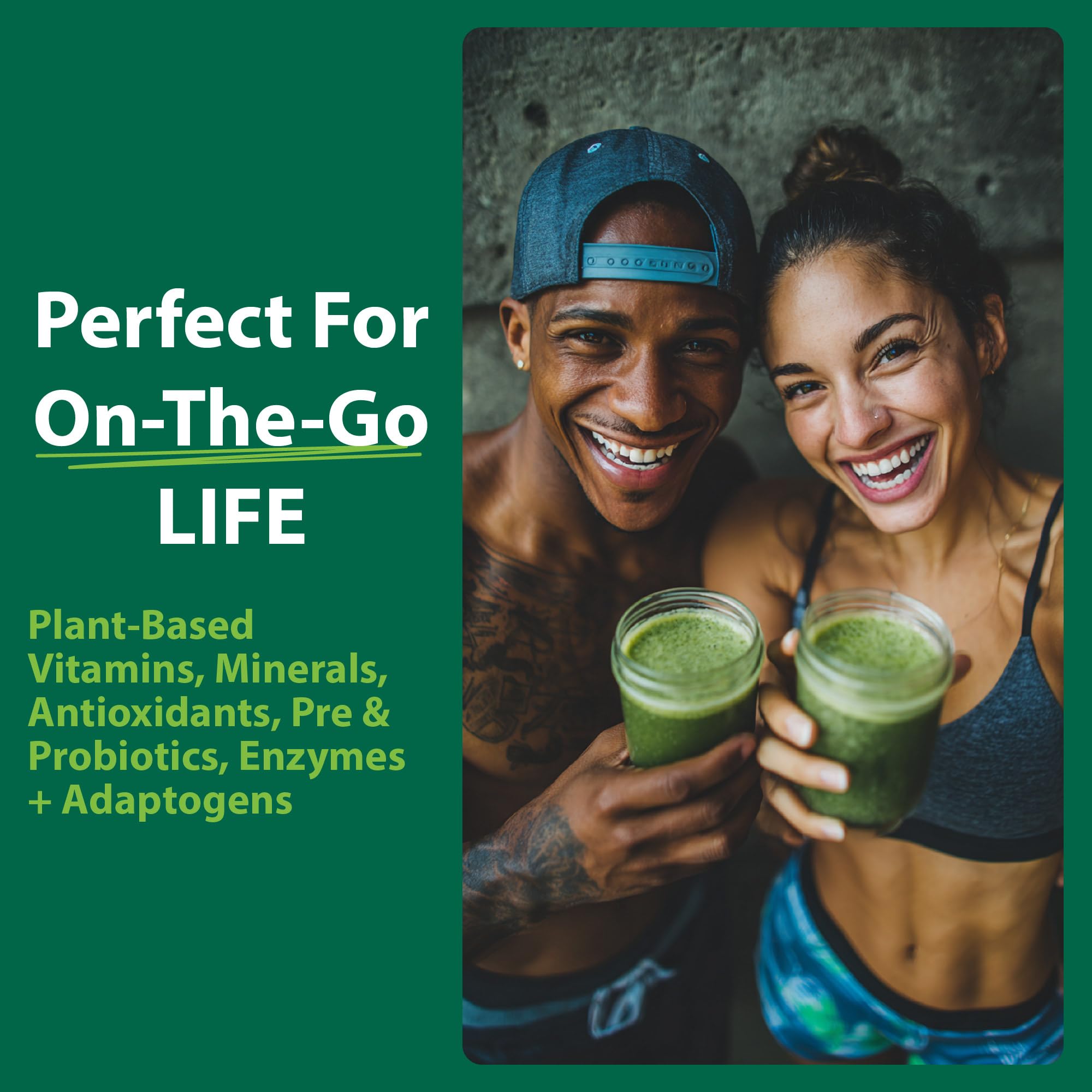 MacroLife Naturals Macro Greens Superfood Powder – 38 Superfoods with Probiotics, Digestive Enzymes & Adaptogens | Non GMO, Vegan, Gluten Free | 18B CFU | 10 oz (30 Servings) - TrustMedUSA