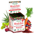 MacroLife Naturals Miracle Reds Superfood Powder 19 Blended Fruit & Berry Polyphenols Enzymes Probiotics & Antioxidants Supplement - Raw Non-GMO & Vegan Whole Food Vitamins - 12 Packet Servings - TrustMedUSA