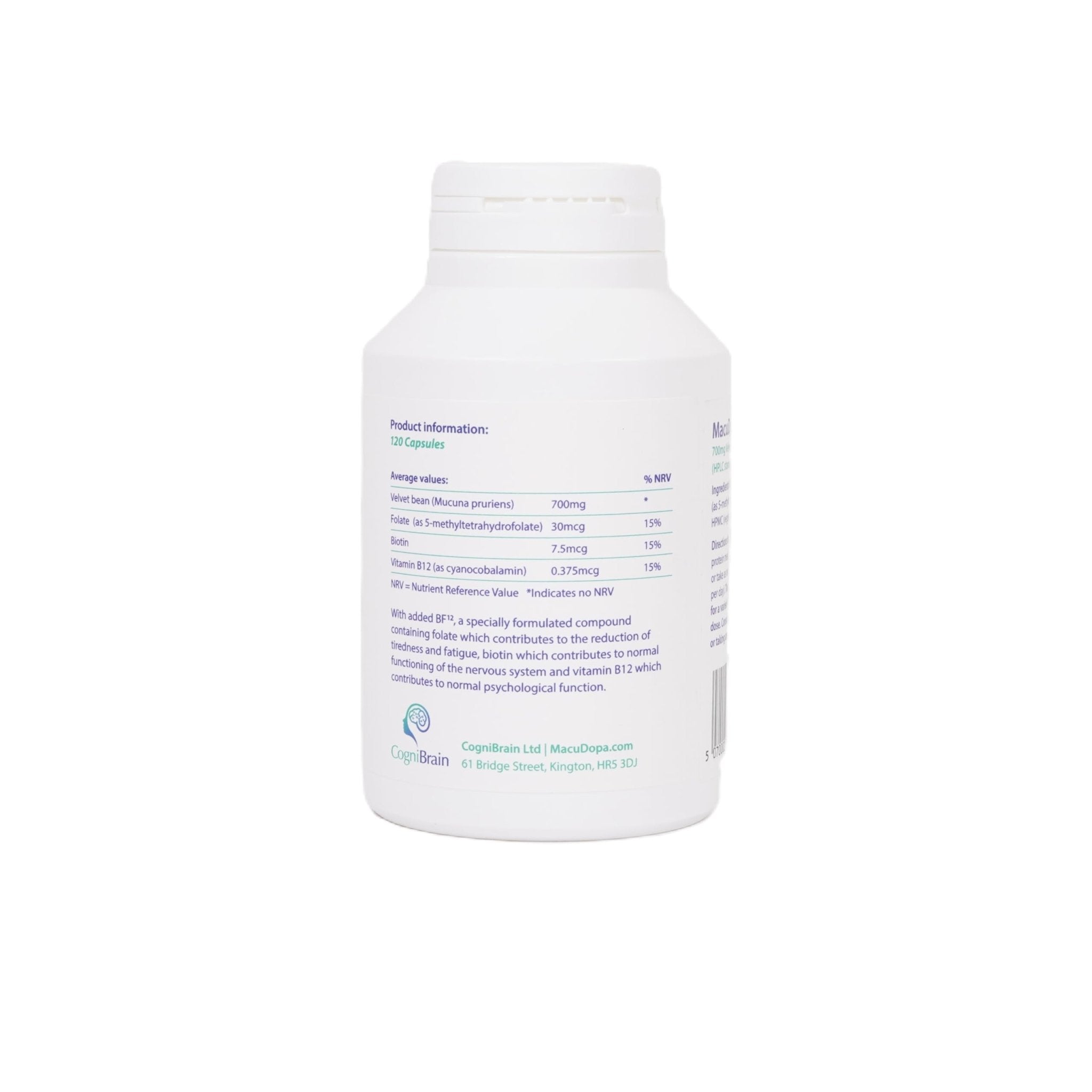 Macudopa Day Capsules 700mg Proprietary Blend, 63% HPLC standardised Levodopa. 120 Veggie Capsules - TrustMedUSA