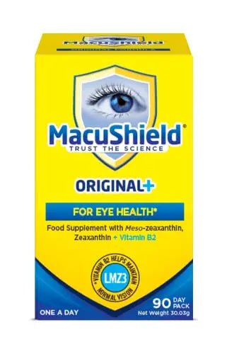 MacuShield Original Plus Capsules - 90 Day Pack, Eye Health Food Supplement containing - TrustMedUSA
