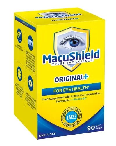 MacuShield Original Plus Capsules - 90 Day Pack, Eye Health Food Supplement containing - TrustMedUSA