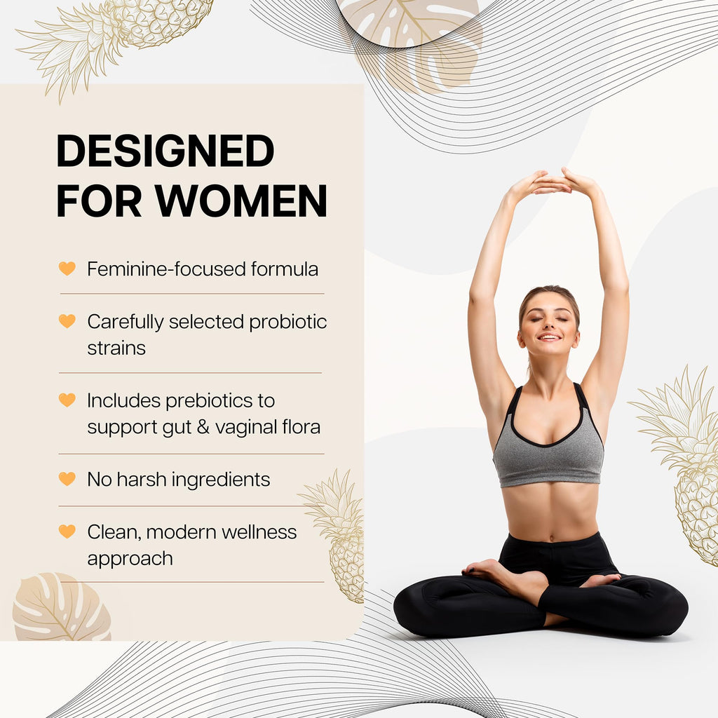 Magic V Care – Premium Feminine Balance Gummies – Women’s Wellness & pH Support – Vaginal Health, Immunity & Hormonal Balance – Vegan, Gluten-Free – Tropical Pineapple – 90 Gummies – 45 Servings - TrustMedUSA