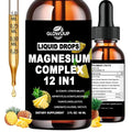Magnesium 12 in 1 Complex 1000mg Supplement for Women & Men, High Absorption Liquid Magnesium W/Glycinate Citrate Malate Taurate Oxide Aspartate Orotate, Calm Magnesium for Sleep Muscle Heart Support - TrustMedUSA