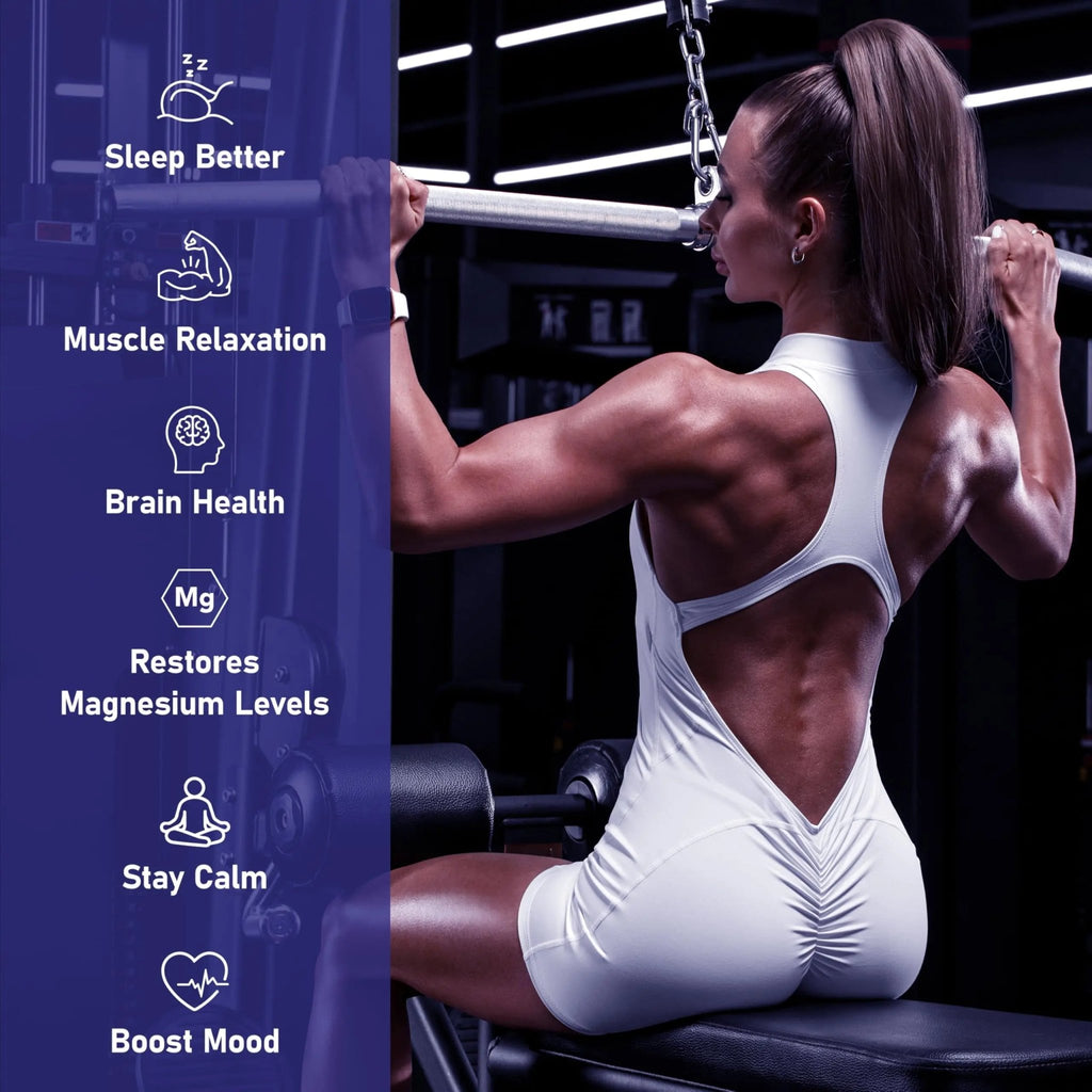 Magnesium 7 Complex for Women 1600mg, Magnesium Glycinate 600mg 7 High Absorption Magnesium Supplement with Citrate, Malate, Chelate, Taurate, Gluconate, Aspartate & Ascorbate for Sleep, 60 Capsules - TrustMedUSA