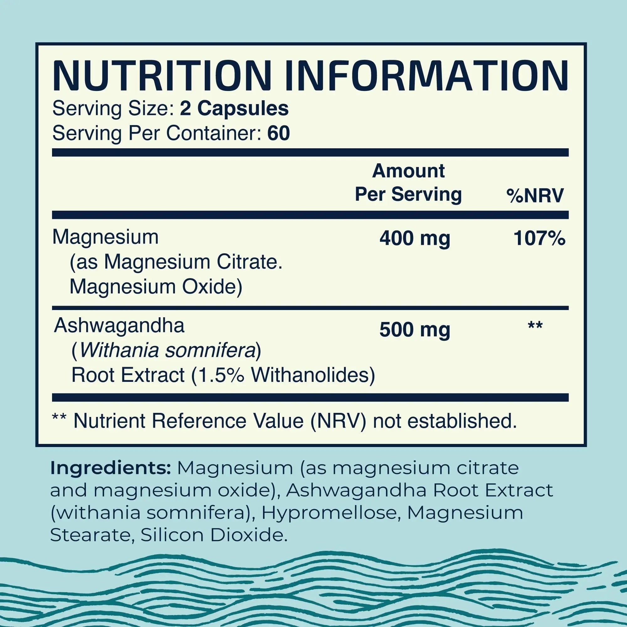 Magnesium Ashwagandha | Calming Magnesium Supplement for Adults | Relax, Rest - TrustMedUSA