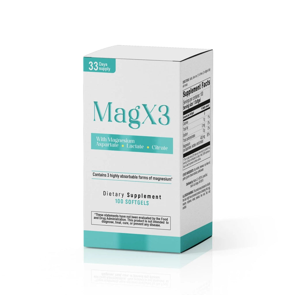 Magnesium Citrate Complex 400 mg – Triple Magnesium with Citrate, Aspartate & Lactate – High Absorption – 100 Softgels - TrustMedUSA