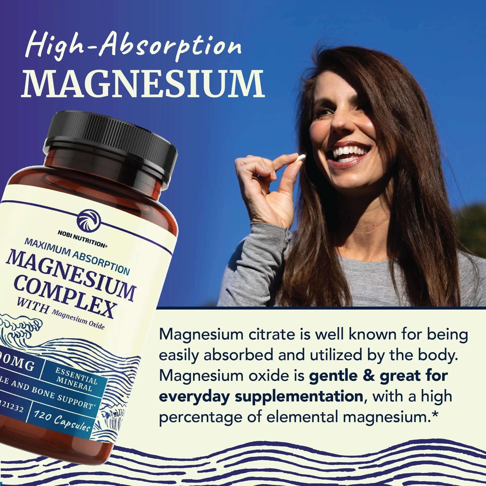 Magnesium Citrate Complex | 500 MG | High Absorption Formula | Calm, Relaxation - TrustMedUSA