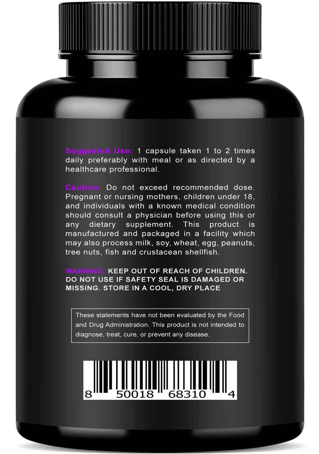 Magnesium Citrate & Oxide 500mg Complex Supplement - High Absorption Maximum Strength - Helps Support Bone Density and Strength, Muscles, Energy and Sleep - 120 Vegan Capsules - TrustMedUSA