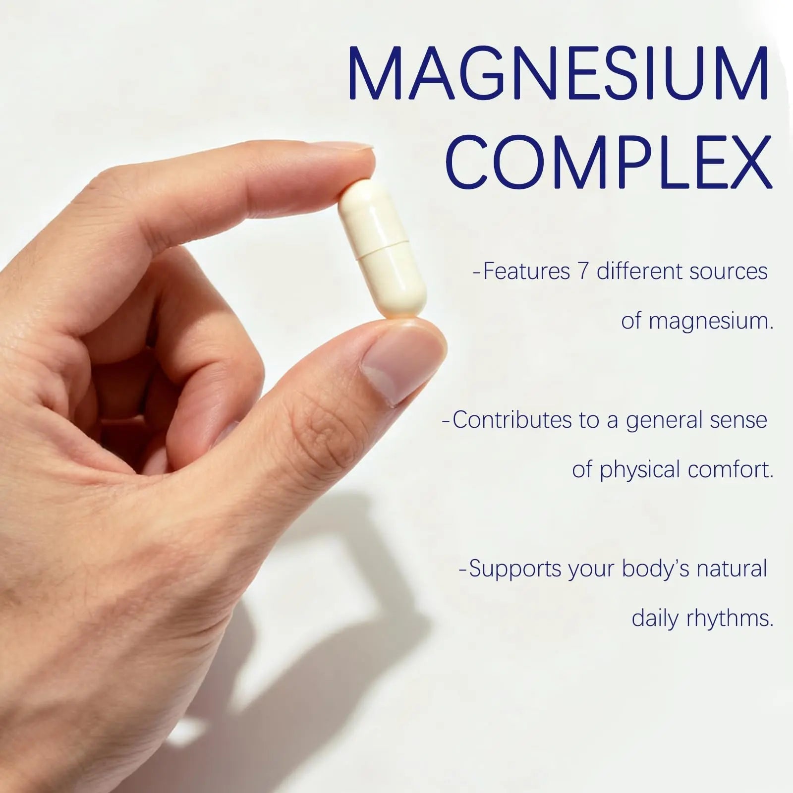Magnesium Complex 1000mg - 7-in-1 Supplement with Glycinate, Citrate & Malate - Supports Muscle Relaxation, Sleep, Heart Health - High Absorption Capsules, 90 Count (1) - TrustMedUSA