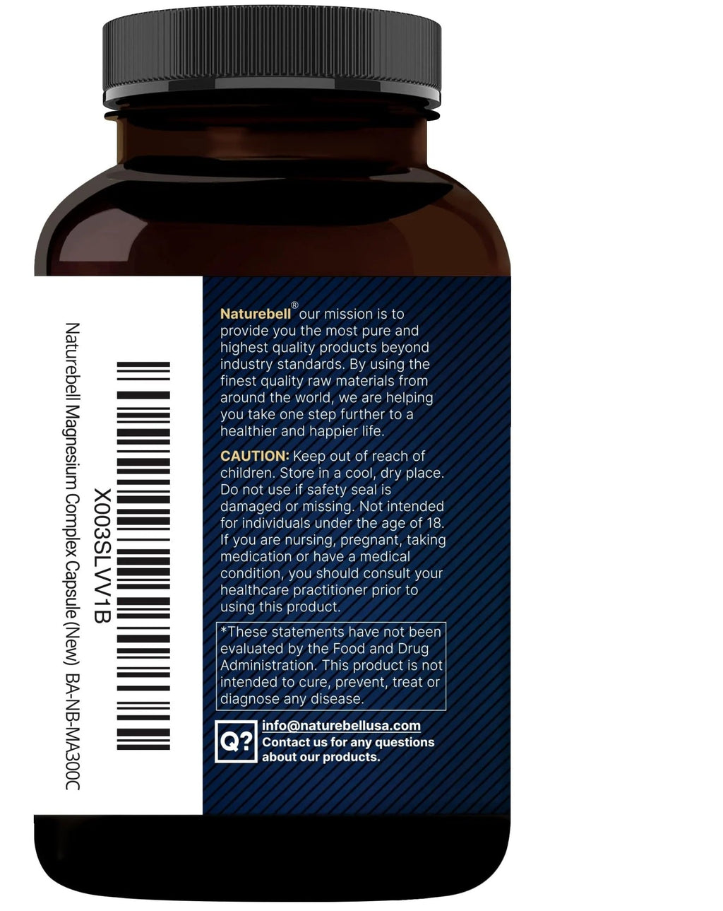 Magnesium Complex 500mg, 300 Capsules | 10-in-1 Magnesium Glycinate, Citrate, Malate & More | Chelated Form for Easy Absorption | Non-GMO - TrustMedUSA