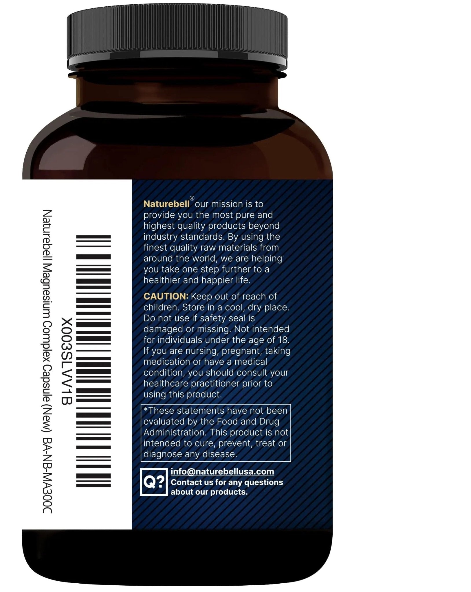 Magnesium Complex 500mg, 300 Capsules | 10-in-1 Magnesium Glycinate, Citrate, Malate & More | Chelated Form for Easy Absorption | Non-GMO - TrustMedUSA