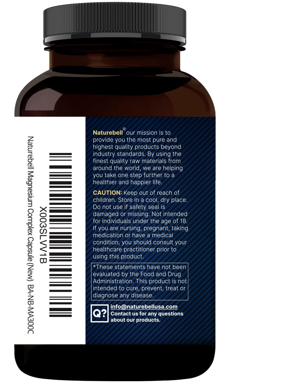 Magnesium Complex 500mg, 300 Capsules | 10-in-1 Magnesium Glycinate, Citrate, Malate & More | Chelated Form for Easy Absorption | Non-GMO - TrustMedUSA