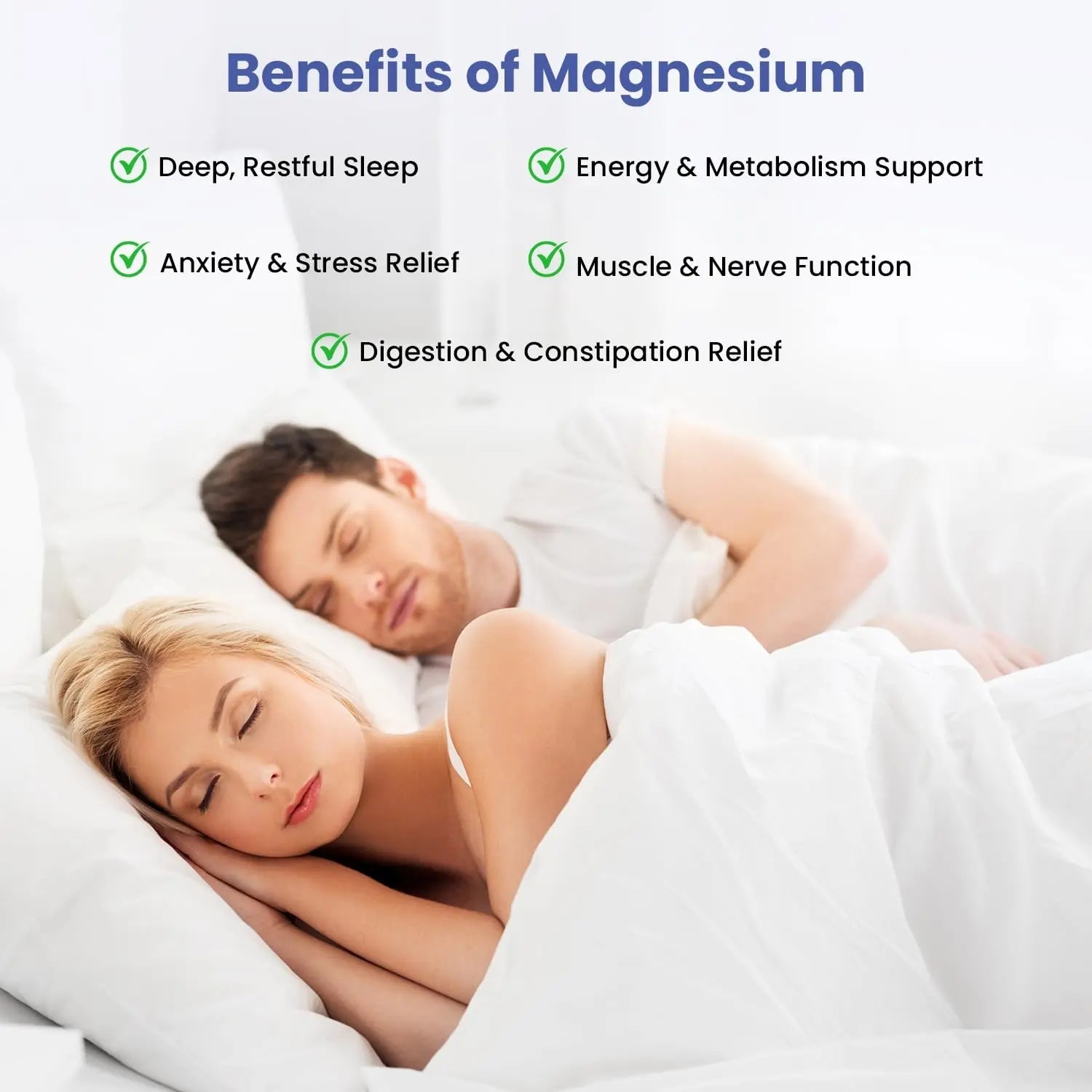 Magnesium Complex for Sleep, Relaxation, Digestion & Calm – Magnesium Glycinate, Citrate, Bisglycinate, Carbonate, Malate, Orotate, Taurate, + Humic/Fulvic for High Absorption - 90 ct. - TrustMedUSA