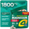 Magnesium Complex for Women – Magnesium for Sleep, Advanced 610mg with Glycinate, Citrate & Vitamin B6 for 3X Absorption + 5-HTP – Supports Sleep, Relaxation, Nerve, Muscle, Bone & Energy Health - TrustMedUSA