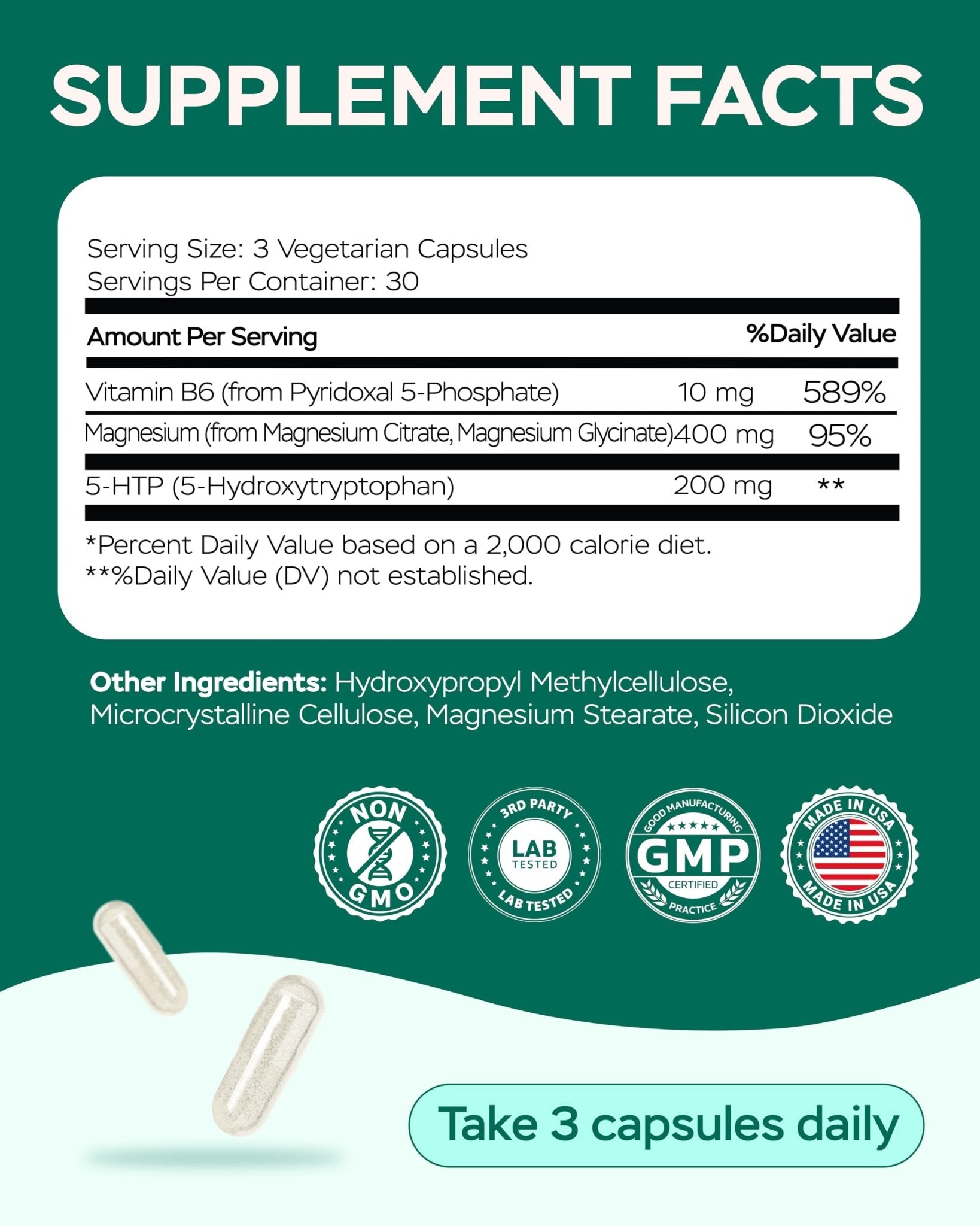 Magnesium Complex for Women – Magnesium for Sleep, Advanced 610mg with Glycinate, Citrate & Vitamin B6 for 3X Absorption + 5-HTP – Supports Sleep, Relaxation, Nerve, Muscle, Bone & Energy Health - TrustMedUSA