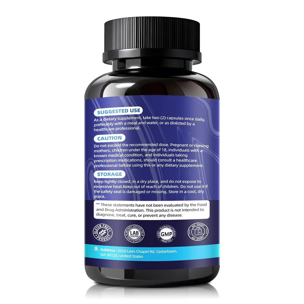 Magnesium Complex for Women Men 1350mg 15 in 1 Pure Magnesium Supplement, with High Absorption Chelated Magnesium Glycinate Citrate Malate & More for Muscle, Heart, Sleep & Bone Support, Vegan 60 Days - TrustMedUSA