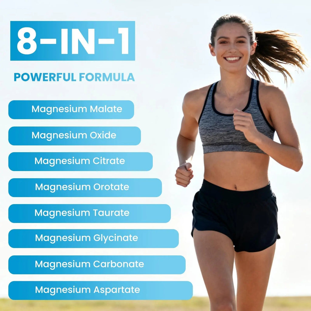 Magnesium Complex Gummies 8 Elemental 1000mg - Magnesium Glycinate, Citrate, Malate, Taurate, Supports Bones, Muscle, Nerve Health, for Women & Men, Vegan Non-GMO, Raspberry Flavor, 60 Count - TrustMedUSA