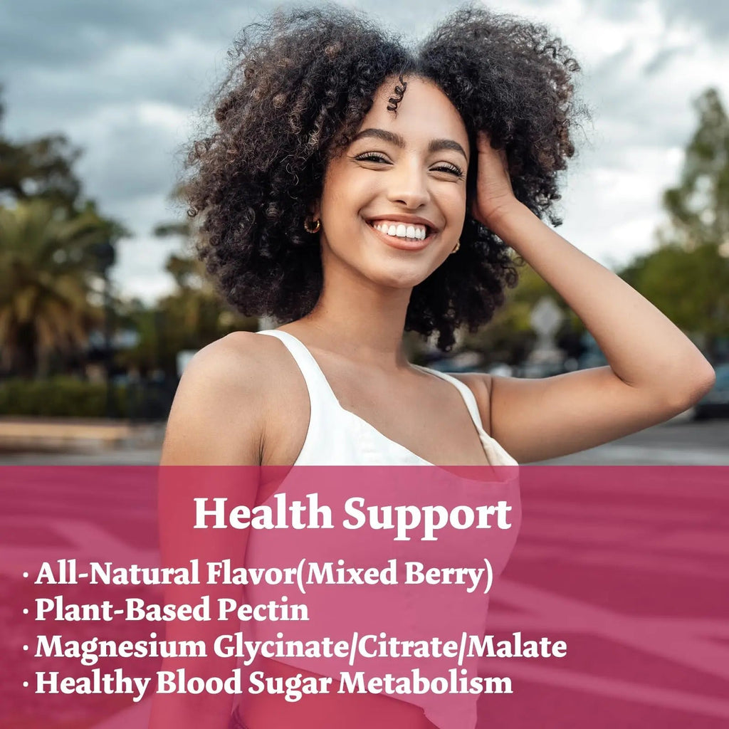 Magnesium Complex Gummies 800mg - 60 Counts Magnesium Glycinate&Citrate&Malate Gummy for Rest Muscle Function - TrustMedUSA