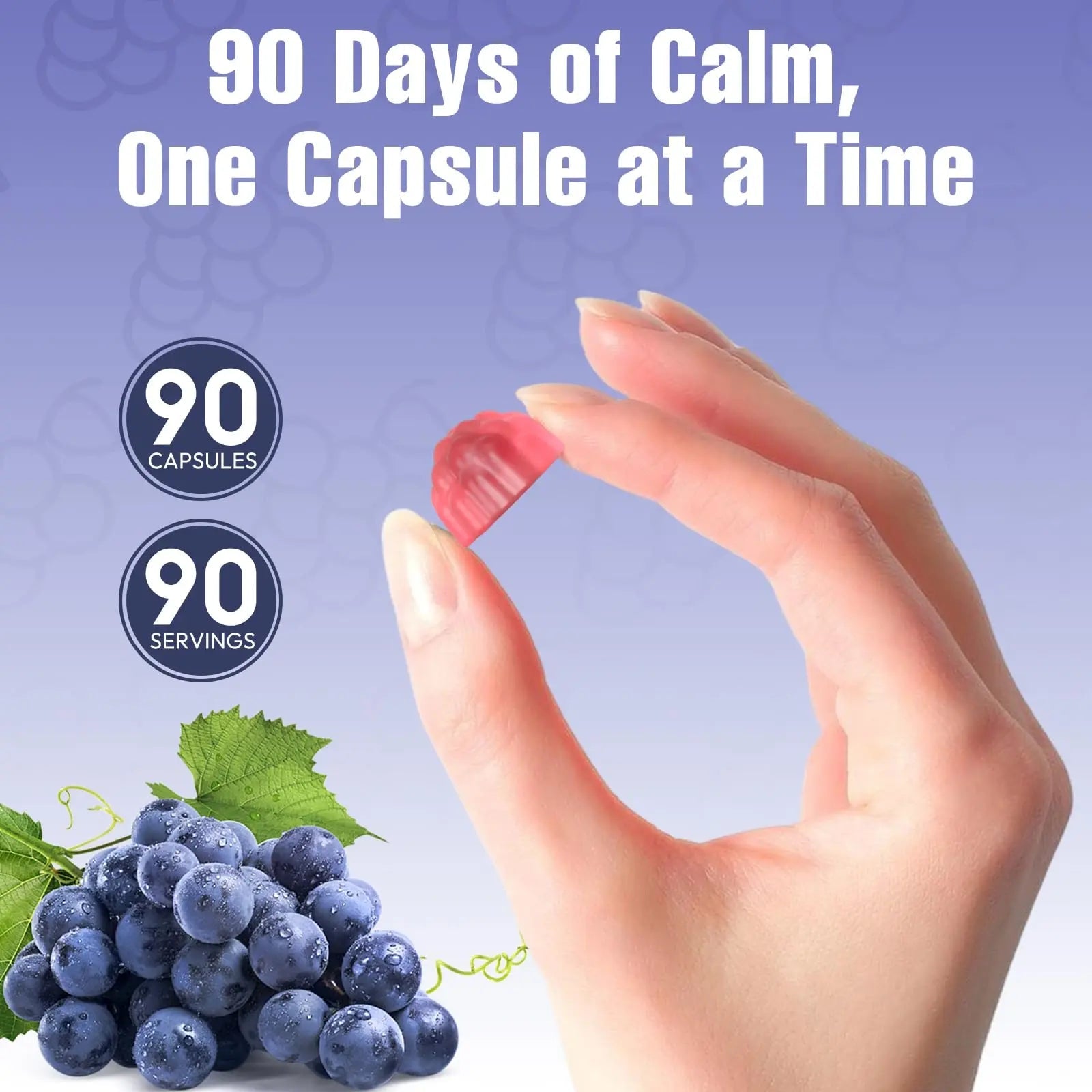 Magnesium Complex Gummies, Individually Packaged Magnesium Supplement, Magnesium Chelate, Bisglycinate, Malate, Citrate, Taurate Chewable for Women & Men,Sleep&Muscle&Nerve Health, Vegan 90 Counts - TrustMedUSA