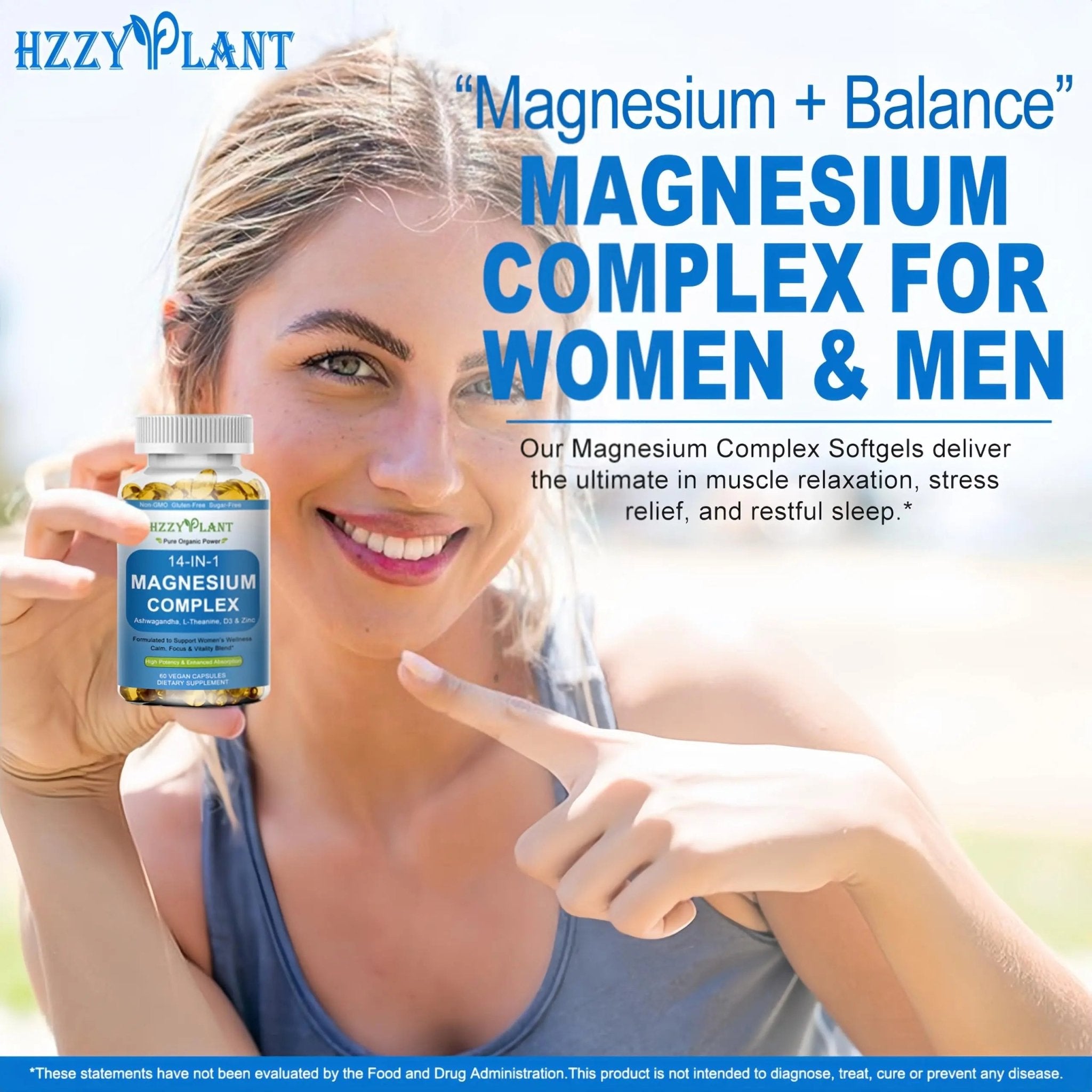 Magnesium Complex Softgels, High Absorption Magnesium Supplement with Glycinate, Citrate, Malate, Taurate, 14-in-1 Magnesium Complex for Women & Men for Muscle, Heart, Sleep Support, 2 Month Supply - TrustMedUSA