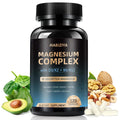 Magnesium Complex Supplement 600mg with with D3 K2 MK7 & B Vitamins High Absorption Capsules with Glycinate, Citrate & Malate,Taurate Relaxation,Muscle,Heart Support, Vegan 120 Capsules - TrustMedUSA