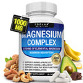Magnesium Complex Supplement 8 Elemental 1000mg - Magnesium Glycinate, Citrate, Malate, Taurate, Chelated for Easy Absorption for Bones - TrustMedUSA