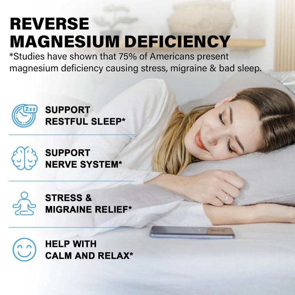 Magnesium Complex Supplement 8 Forms, 500mg Magnesium Glycinate, Malate, Citrate, High Absorption Mg for Calm, Sleep, Mood & Healthy Muscle, Pack of 2, Total 120 Vegan Capsules - TrustMedUSA