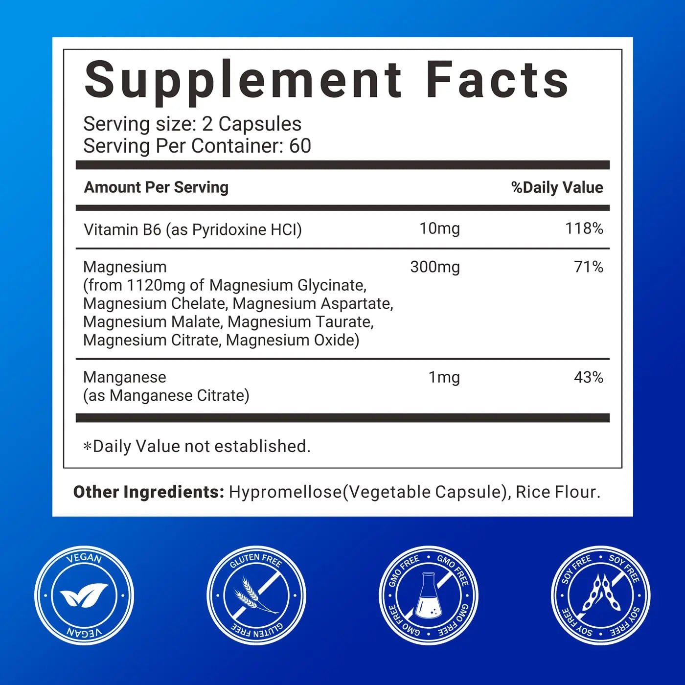 Magnesium Complex Supplement with 7 Forms of Magnesium Glycinate, Malate, Citrate & More, High Absorption for Bones, Muscle, Recovery, Energy, Vegan Non-GMO 120 Capsules - TrustMedUSA