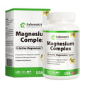 Magnesium Complex with 15 Types Magnesium Glycinate Citrate Malate Taurate Oxide Carbonate Chloride Orotate Magnesio Muscle, Heart, Relaxation & Nerves 120 Vegan Capsules, 60-Day Supply - TrustMedUSA