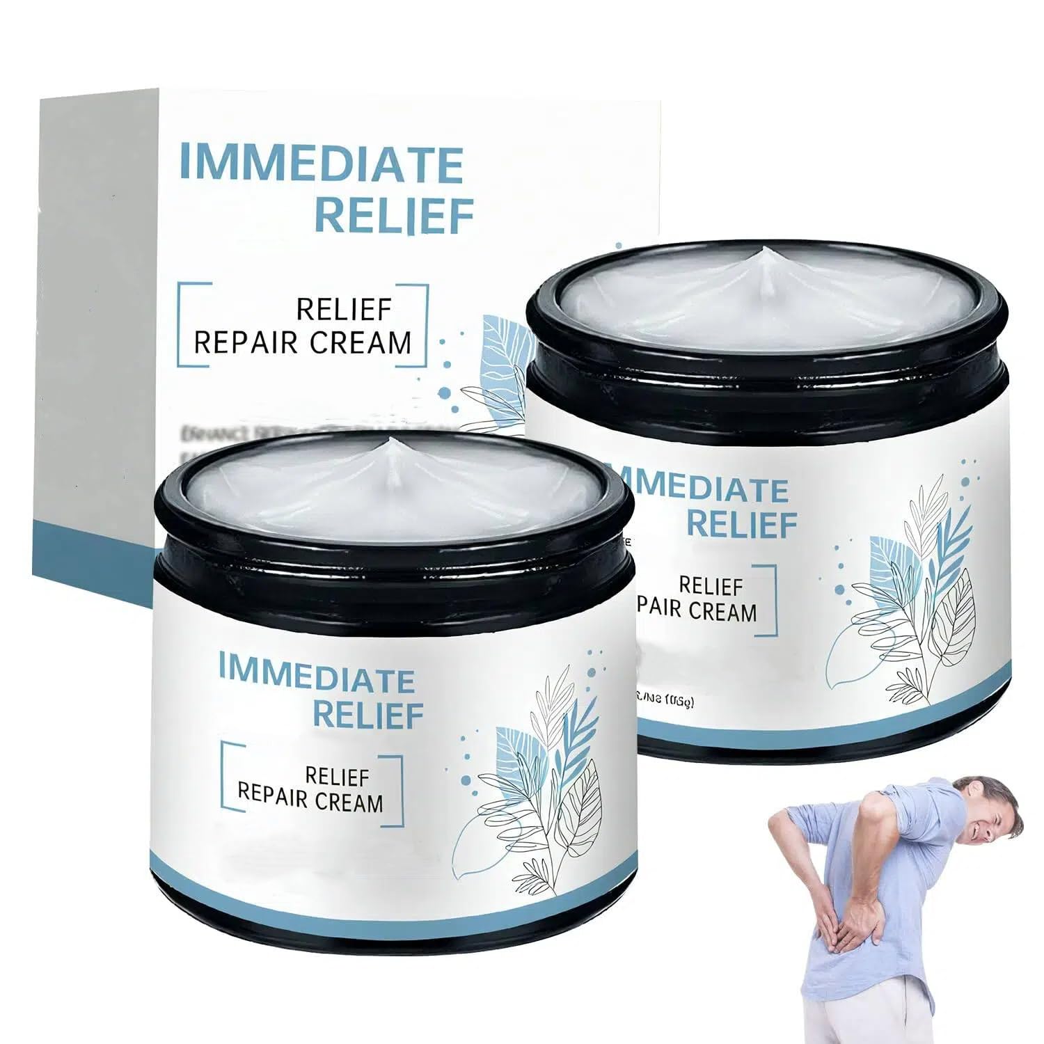 Magnesium Cream, 2025 New Upgraded Magnesium Gel for Back, Neck, Hands, Knees-50g (2 Bottle) - TrustMedUSA