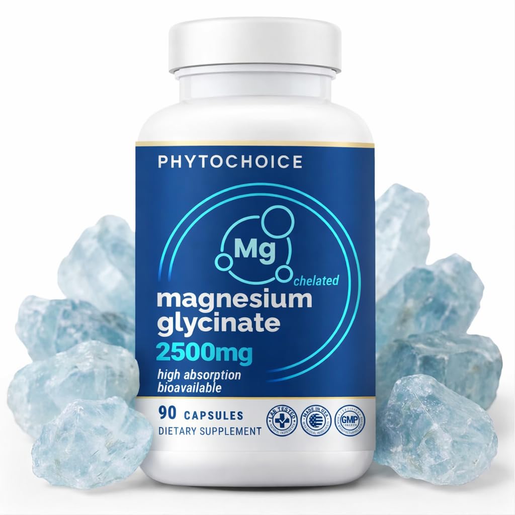 Magnesium for Sleep & Recovery – High Potency 2500mg Magnesium Glycinate for Men & Women, Chelated for High Absorption, Supports Deep Rest, Nerve & Muscle Recovery, Made in USA, 1 Month Supply - TrustMedUSA