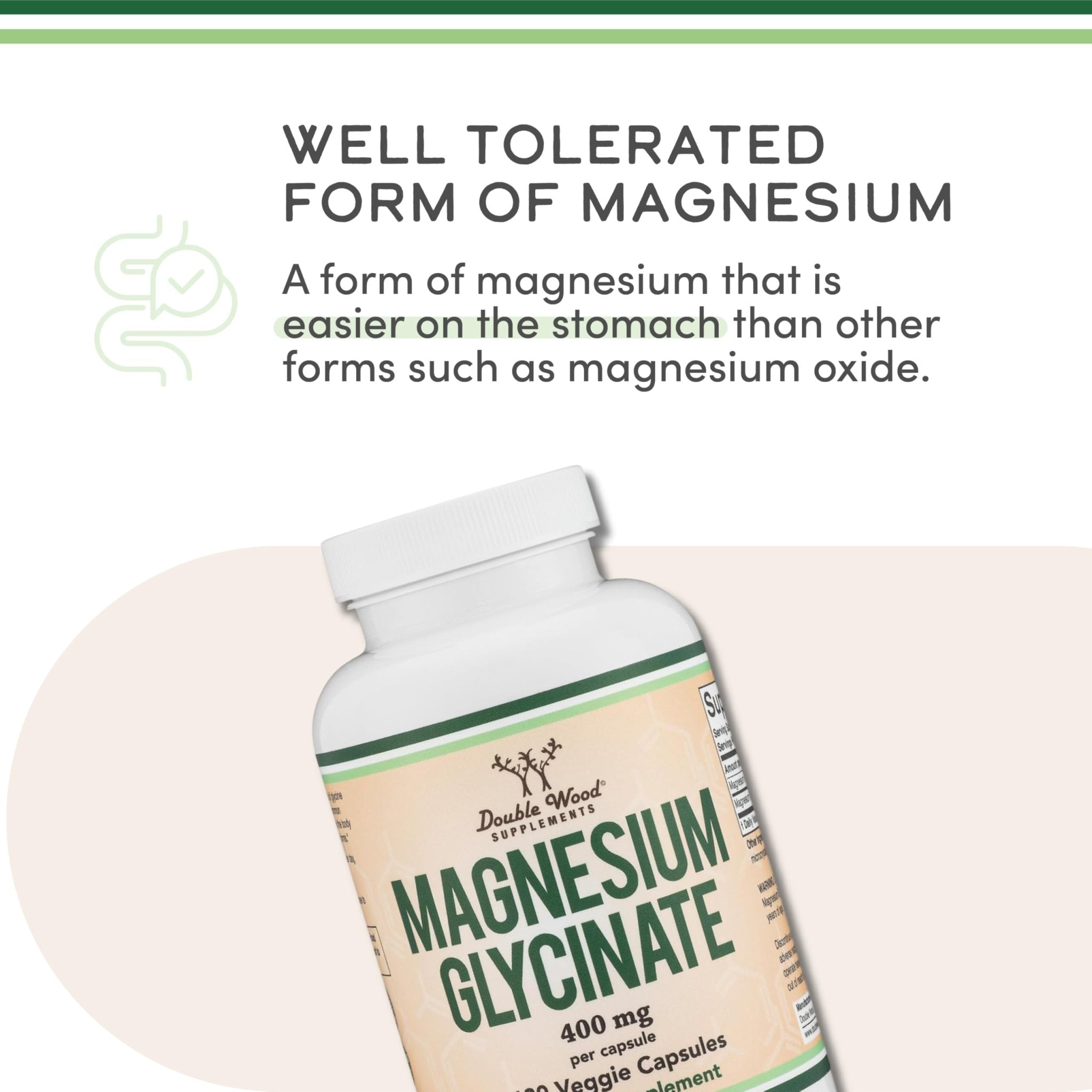 Magnesium Glycinate 400mg | 180 Capsules | Sleep, Muscle, & Heart Support | Vegan, Third Party Tested, Gluten Free - TrustMedUSA