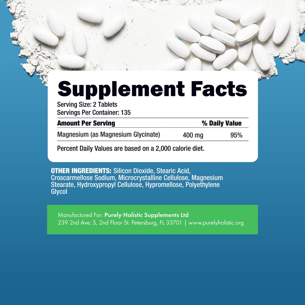 Magnesium Glycinate 400mg | 4+ Month Supply | Sleep, Relaxation & Muscle Support | High Absorption Chelated Magnesium Supplement for Women & Men - TrustMedUSA