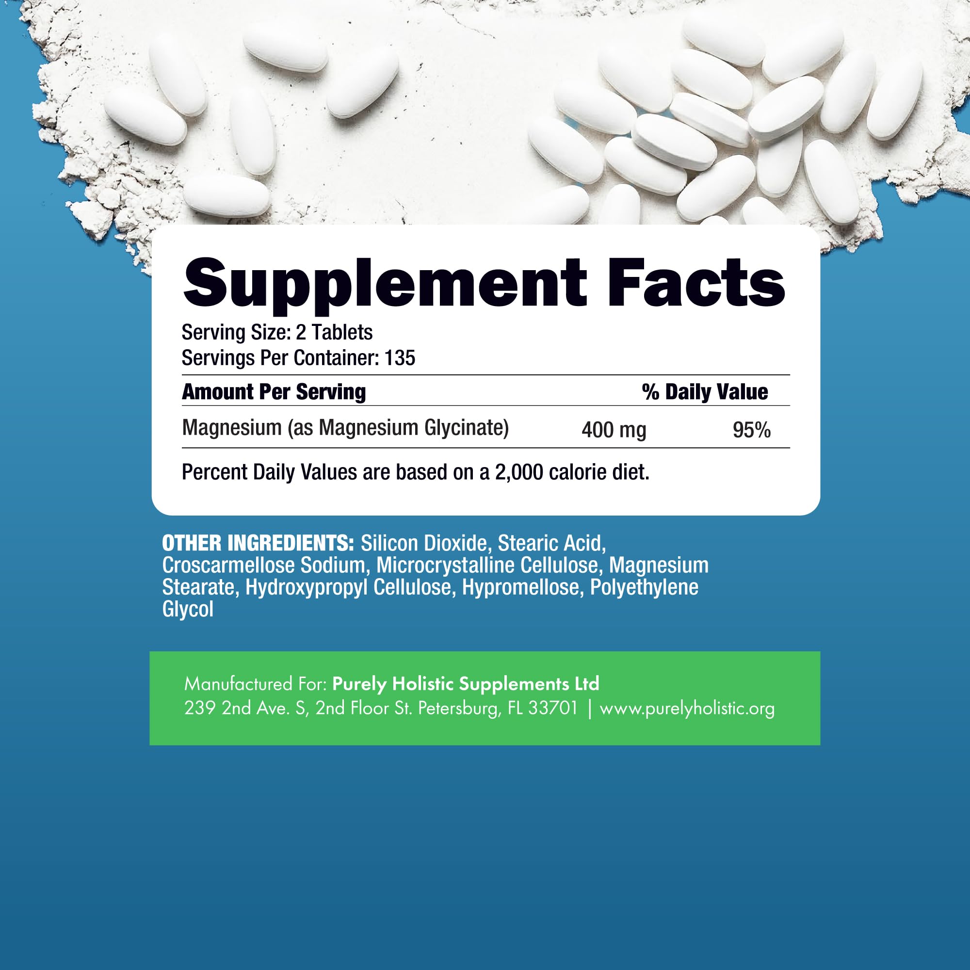 Magnesium Glycinate 400mg | 4+ Month Supply | Sleep, Relaxation & Muscle Support | High Absorption Chelated Magnesium Supplement for Women & Men - TrustMedUSA