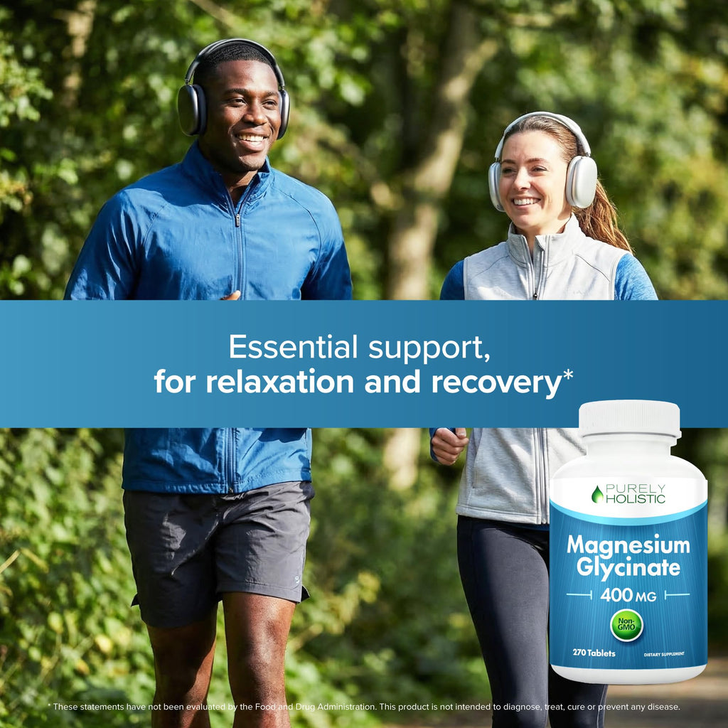 Magnesium Glycinate 400mg | 4+ Month Supply | Sleep, Relaxation & Muscle Support | High Absorption Chelated Magnesium Supplement for Women & Men - TrustMedUSA