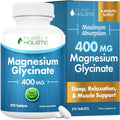 Magnesium Glycinate 400mg | 4+ Month Supply | Sleep, Relaxation & Muscle Support | High Absorption Chelated Magnesium Supplement for Women & Men - TrustMedUSA