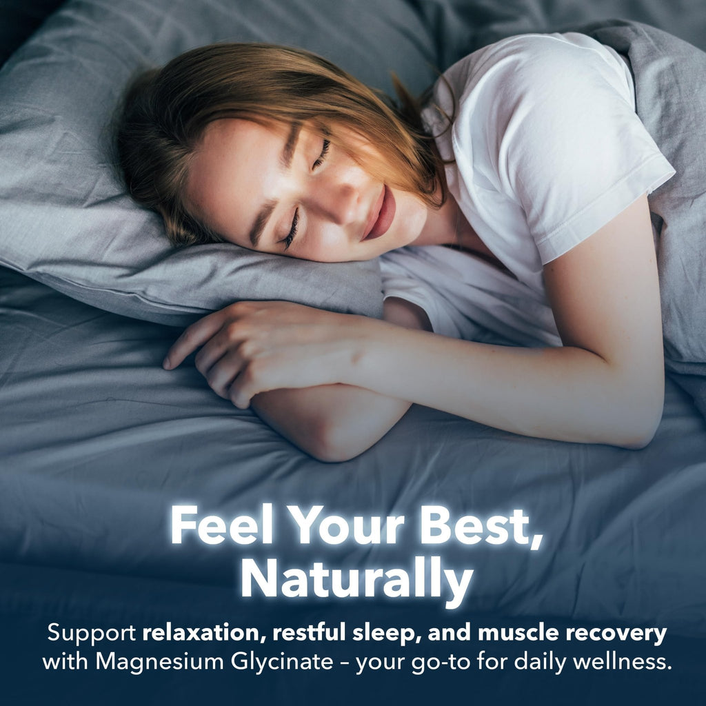 Magnesium Glycinate 400mg per Serving – High Absorption – Gentle on Stomach – Supports Sleep, Relaxation, Muscle, Bone & Immune Health – Non-GMO, Vegan, 180 Capsules - TrustMedUSA
