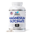 Magnesium Glycinate 400mg per Serving – High Absorption – Gentle on Stomach – Supports Sleep, Relaxation, Muscle, Bone & Immune Health – Non-GMO, Vegan, 180 Capsules - TrustMedUSA