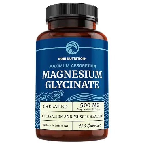 Magnesium Glycinate 500mg | Chelated Bisglycinate Complex for Muscle Relaxation - TrustMedUSA