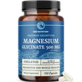 Magnesium Glycinate 500mg | High Absorption | Sleep, Muscle, Bone, Heart Health & Relaxation Support for Women & Men | Chelated Mag Glycinate - TrustMedUSA