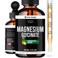 Magnesium Glycinate 500mg Liquid Drops – Sugar-Free Magnesium Supplement, Vegan Formula, 60 mL Flavor Pineapple - TrustMedUSA