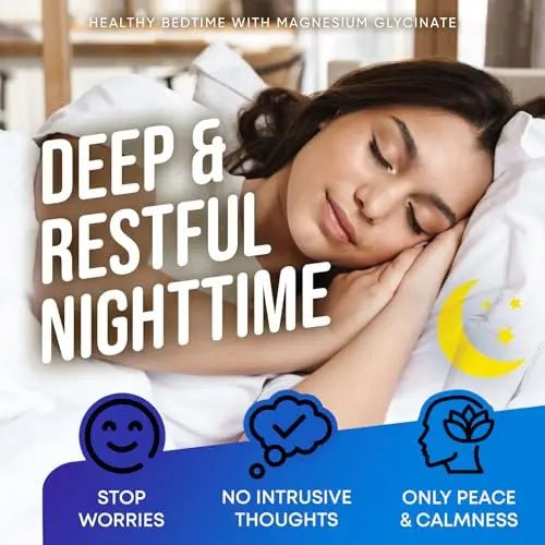 Magnesium Glycinate 500MG - Magnesium for Sleep - High Absorption Chelated Magnesiu - TrustMedUSA