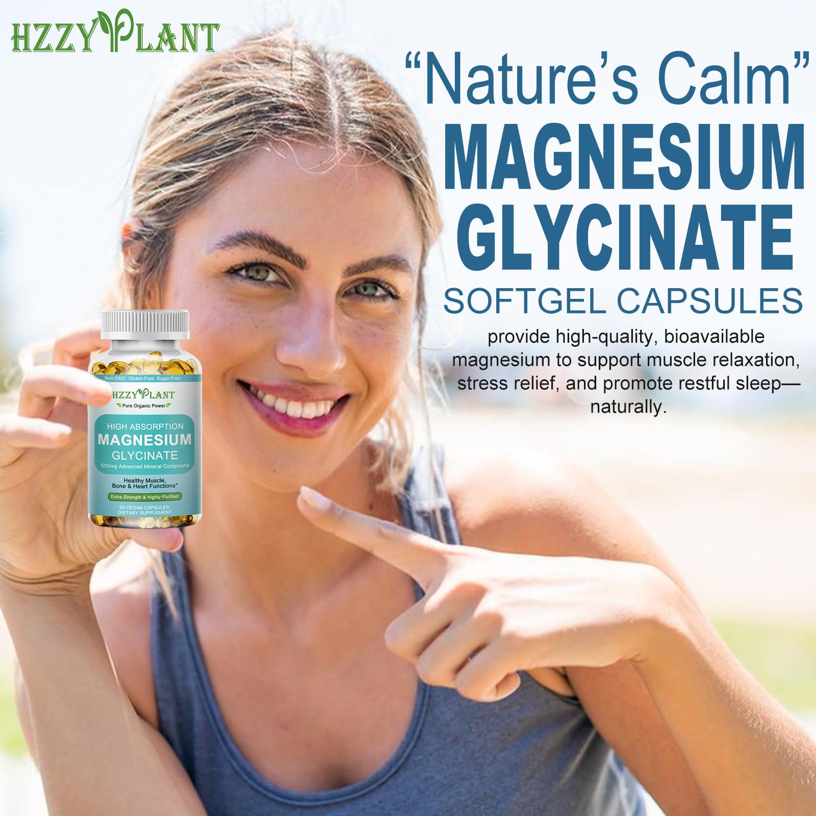 Magnesium Glycinate 500mg Softgels, High Absorption Magnesium Supplement Softgel Capsules for Muscle, Heart, Sleep & Bone Support, Stress Relief, Nerve Health & Metabolism, Non-GMO, 2 Month Supply - TrustMedUSA
