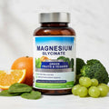Magnesium Glycinate 500mg with Vitamin D3 – High Absorption Magnesium Supplement with Veggies Design – Supports Bone & Muscle Function and Energy – Non-GMO, Gluten-Free – 120 Veg Capsules - TrustMedUSA