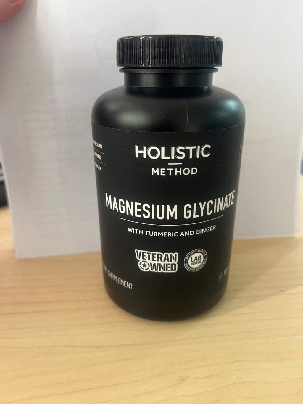 Magnesium Glycinate Capsules with Organic Turmeric and Ginger - 180 Vegan Capsules for Sleep, Relaxation, Muscle Cramps and Immune Support - TrustMedUSA
