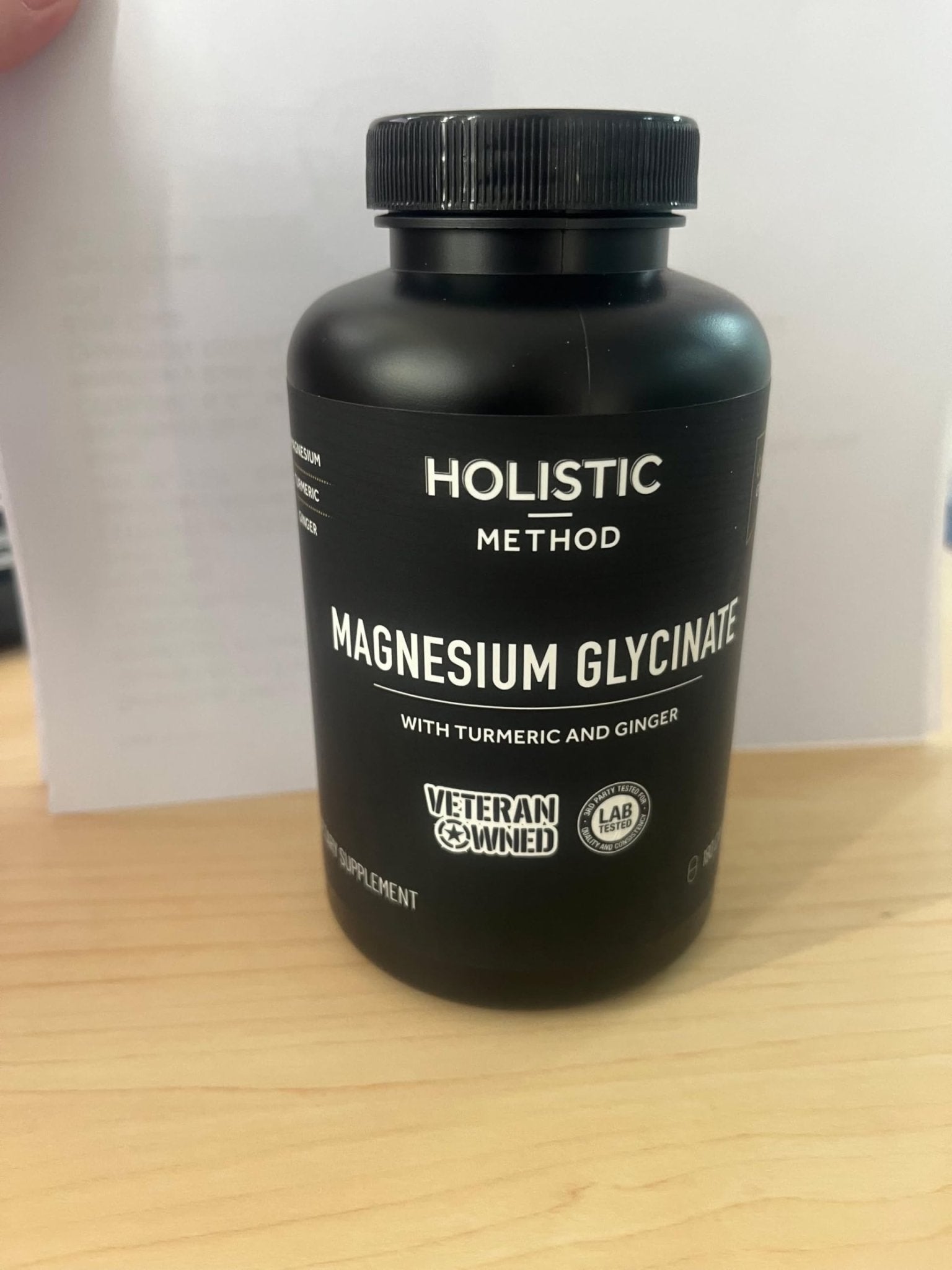 Magnesium Glycinate Capsules with Organic Turmeric and Ginger - 180 Vegan Capsules for Sleep, Relaxation, Muscle Cramps and Immune Support - TrustMedUSA